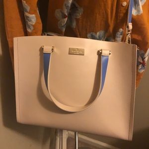 Kate Spade Arbour Hill Elodie tote in Blue/cream